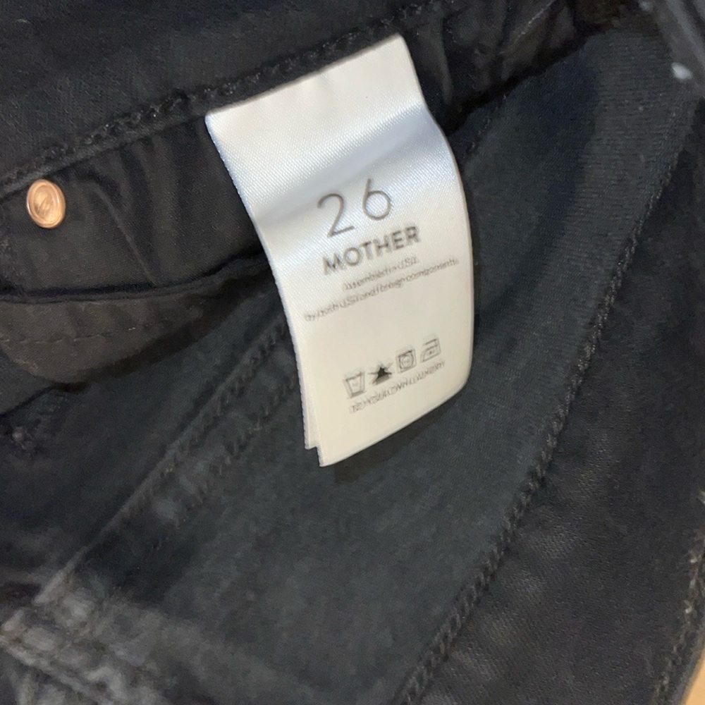 MOTHER Black Denim Jeans - Picture 3 of 7